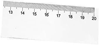 X-mosás ragályos Átlátszó Műanyag Metrikus 20cm Intézkedés Tartomány Egyenesen Uralkodók Mérési Eszköz 9pcs(Plástico