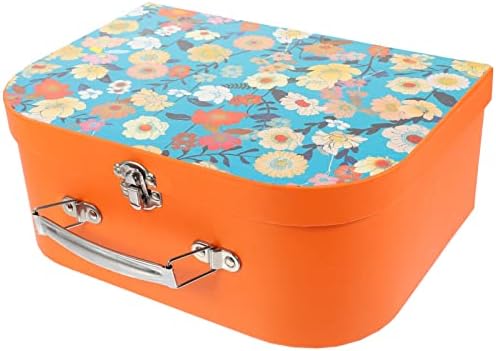 Alipis Karton Bőrönd Virágos Tároló Doboz Mini Csomagokat Dekoratív Dobozok, a Kis Játék Szervező Karton Doboz, Bőrönd,
