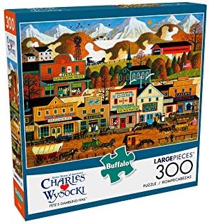 Buffalo Játékok - Charles Wysocki - Pete Gambling Hall - 300 Nagy Darab Jigsaw Puzzle