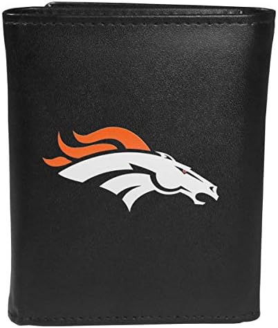 Siskiyou Sport NFL Denver Broncos Bőr Tri-fold Tárca & Kulcs Szervező, Egy Méret, Fekete
