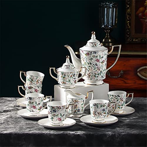 LIUZH Virág rattan kerámia teáskanna csésze kávét meghatározott tea csésze konyhai eszközök