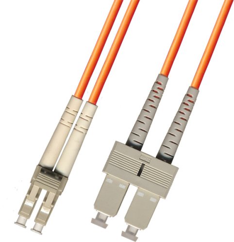 3 Méter Multimódusú Duplex Száloptikai Kábel (62.5/125) - LC SC - Narancs