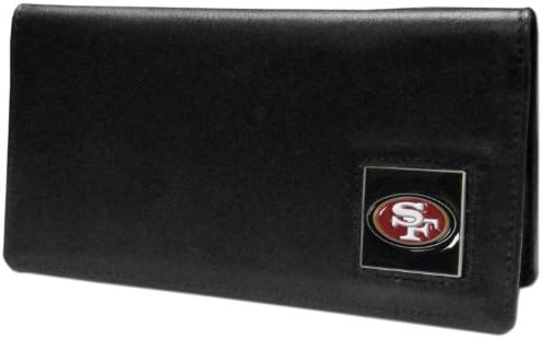 NFL-Siskiyou Sport Fan Shop San Francisco 49ers Bőr Csekk-Fedezze Egy Méret Fekete