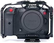 Tilta Teljes Kamera Cage-Kompatibilis Canon R5C – Fekete | Mount Tartozékok w/Rozetta, Hideg Cipő, M3, 1/4-20 Szálak